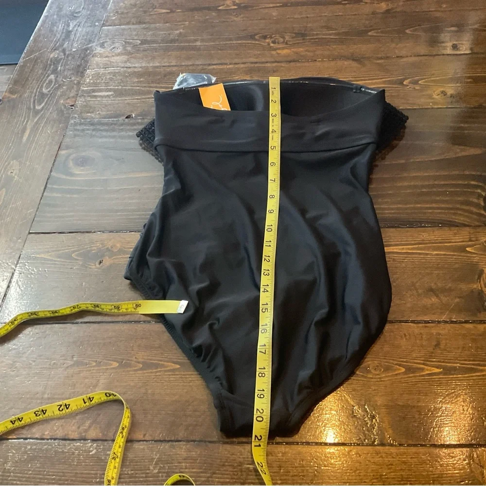 Kona Sol Elegant Black One-Piece Swimsuit - Picture 15 of 16